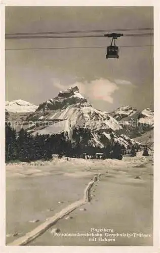 AK / Ansichtskarte Engelberg  OW Personenschwebebahn Gerschnialp Truebsee mit Hahnen
