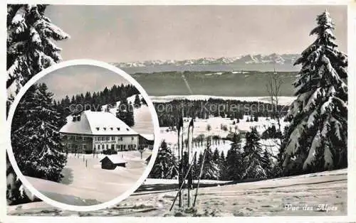 AK / Ansichtskarte LA CHAUX -DE-FONDS NE Hotel de la Vue des Alpes Panorama