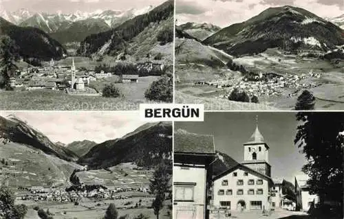AK / Ansichtskarte Berguen Bravuogn Albula GR Panorama Kirche