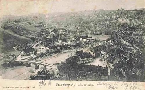 AK / Ansichtskarte FRIBOURG  FR Vue aerienne