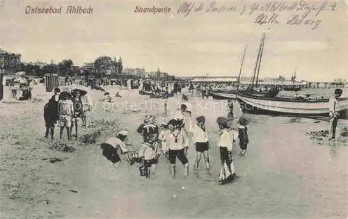 AK / Ansichtskarte AHLBECK HERINGSDORF Insel Usedom Ostseebad Strandpartie
