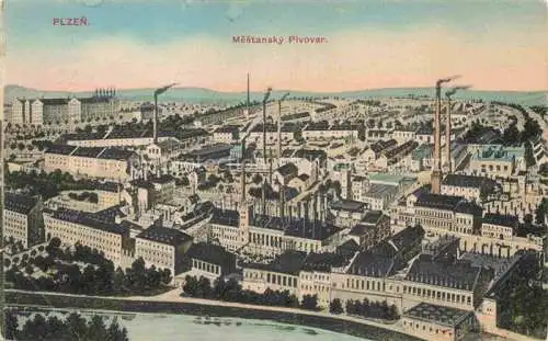AK / Ansichtskarte PLZEN Pilsen CZ Mestansky Pivovar