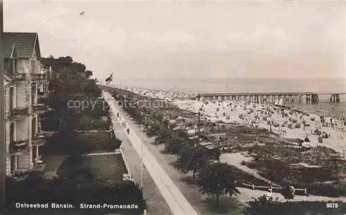 AK / Ansichtskarte BANSIN Ostseebad Heringsdorf Strandpromenade Strand Seebruecke