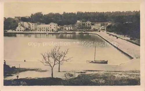AK / Ansichtskarte Rab  Croatia Partie am Hafen