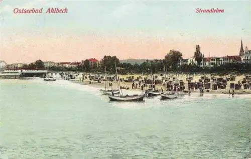 AK / Ansichtskarte AHLBECK HERINGSDORF Insel Usedom Ostseebad Strandleben