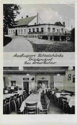 AK / Ansichtskarte Friedersdorf Loebau Oberlausitz Sachsen Ausflugsort Fichtelschaenke Gasthof Restaurant