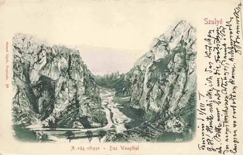 AK / Ansichtskarte Szulyo Waagthal Sillein Silein Zilina Zilina SK Panorama Waagthal