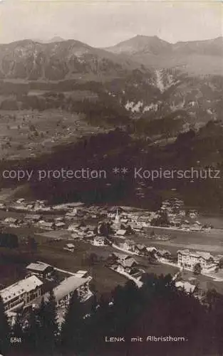 AK / Ansichtskarte Lenk Simmental BE Panorama Blick gegen Albristhorn