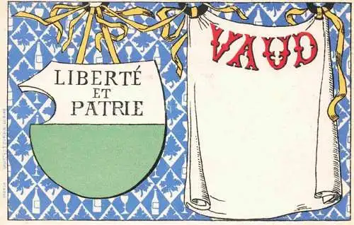 AK / Ansichtskarte LAUSANNE VD Liberté et Patrie Wappen