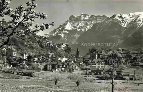 AK / Ansichtskarte Salvan Saint-Maurice VS Panorama et les Dents de Morcles Alpes Vaudoises