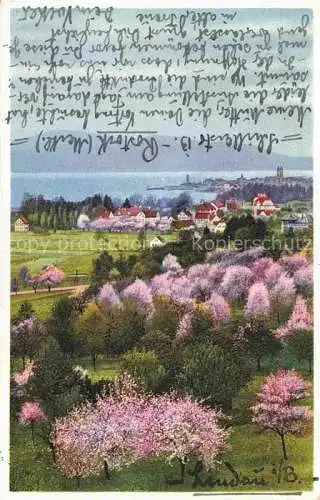 AK / Ansichtskarte LINDAU  Bodensee Bayern Panorama Baumbluete
