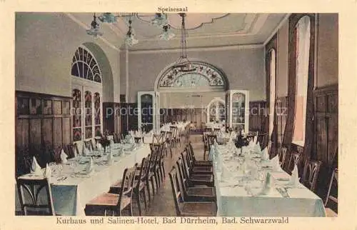 AK / Ansichtskarte Bad Duerrheim BW Kurhaus und Salinenhotel Restaurant Festtafel Feldpost