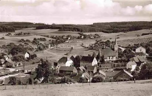 AK / Ansichtskarte Guettersbach Mossautal Odenwaldkrei Hessen Panorama Ansicht mit Kirche