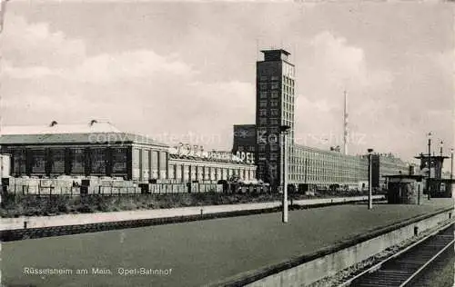 AK / Ansichtskarte RuessELSHEIM Main Opel-Bahnhof