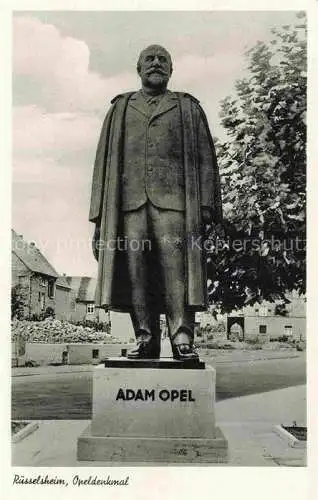 AK / Ansichtskarte RuessELSHEIM Main Adam Opel-Denkmal Statue