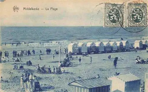 AK / Ansichtskarte MIDDELKERKE Belgie La plage
