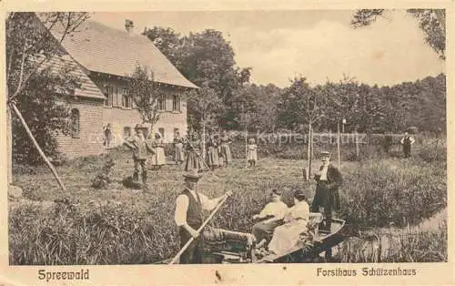 AK / Ansichtskarte Luebben Spreewald Forsthaus Schuetzenhaus Feldpost