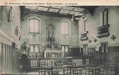 AK / Ansichtskarte Orsonnens La Glane FR Pensionnat Ste Marie Ecole menagere La Chapelle