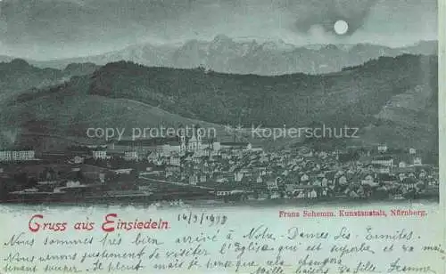 AK / Ansichtskarte EINSIEDELN  SZ Panorama