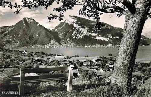 AK / Ansichtskarte Faulensee Bad Thunersee BE Sigriswilergrat Justistal Beatenberg