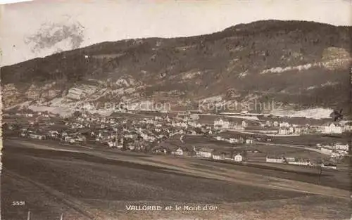 AK / Ansichtskarte Vallorbe Orbe VD et le Mont d'Or