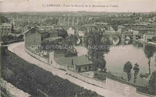 AK / Ansichtskarte LIMOGES 87 Haute-Vienne Ponts St Martial de la Revolution et Viaduc