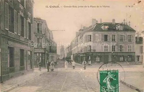 AK / Ansichtskarte CRETEIL 94 Val-de-Marne Grande Rue prise de la Place de la Mairie