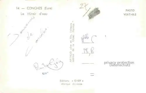 AK / Ansichtskarte Conches-en-Ouche EVREUX 27 Eure Le Miroir d'eau