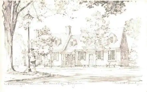 AK / Ansichtskarte Williamsburg Virginia USA Chowning's Tavern Illustration