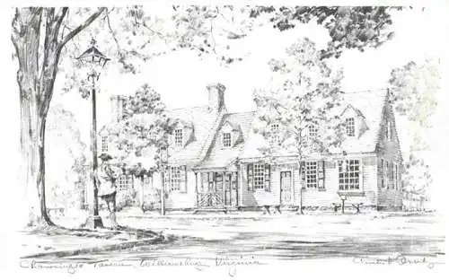 AK / Ansichtskarte Williamsburg Virginia USA Chowning's Tavern Illustration