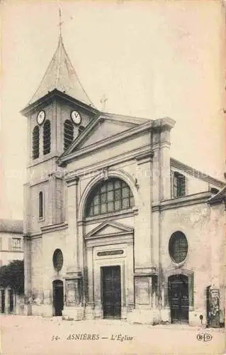 AK / Ansichtskarte ASNIERES  92-SUR SEINE Hauts-de-Seine Eglise