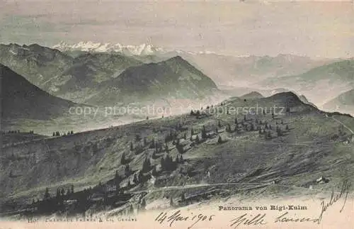 AK / Ansichtskarte Rigi Kulm 1798m SZ Panorama