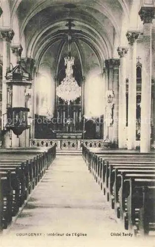 AK / Ansichtskarte Courgenay Porrentruy JU Interieur de l'Eglise