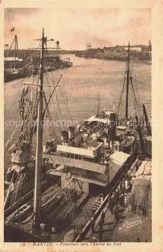 AK / Ansichtskarte NANTES 44 Loire-Atlantique Panorama vers l'Entree du Port