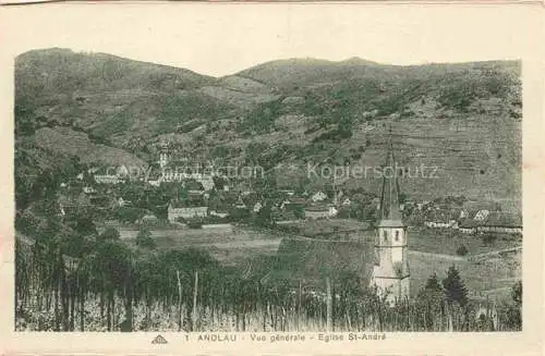 AK / Ansichtskarte Andlau Selestat-Erstein 67 Bas-Rhin Vue generale Eglise St Andre