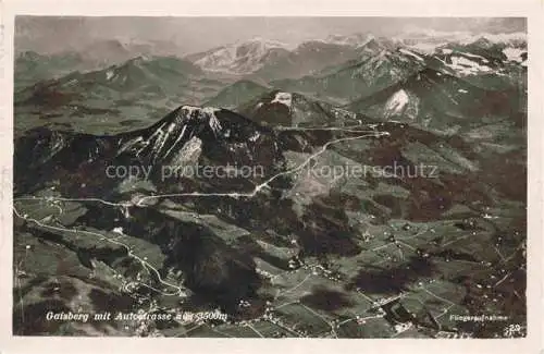 AK / Ansichtskarte Gaisberg 1286m Salzburg AT mit Autostrasse Fliegeraufnahme