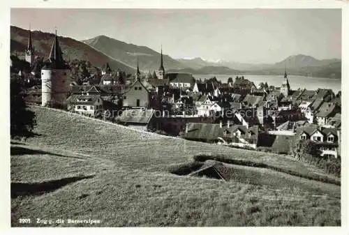 AK / Ansichtskarte ZUG  Zugersee ZG Panorama mit Berneralpen