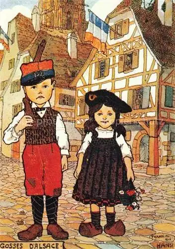 AK / Ansichtskarte HANSI  Waltz J J (1873-1951) Kuenstlerkarte Alsace Elsass Gosses Alsace 