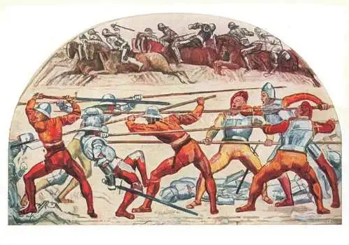 AK / Ansichtskarte HODLER Ferdinand (1853-1918) Kuenstlerkarte Schlacht bei Murten 