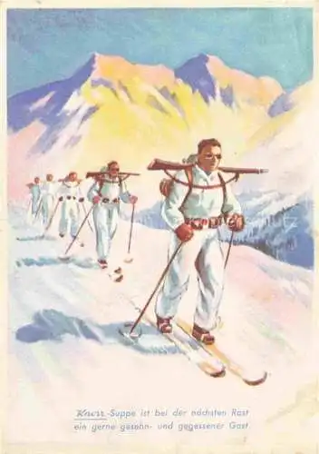 AK / Ansichtskarte Gebirgsjaeger Chasseur Alpins Reggimento Alpini Militaria-- Knorr 