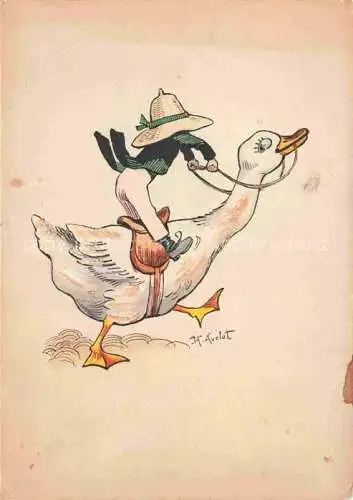AK / Ansichtskarte Gans Gefluegel Poultry Volaille Pollame Aves de Corral-- H. Avelot 