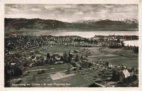 AK / Ansichtskarte Hoyerberg LINDAU Bodensee Panorama Bodensee Schweizer Alpen