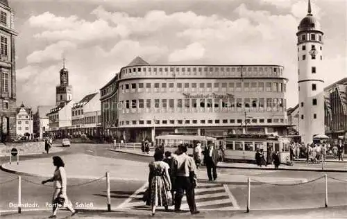 AK / Ansichtskarte DARMSTADT Hessen Partie am Schloss