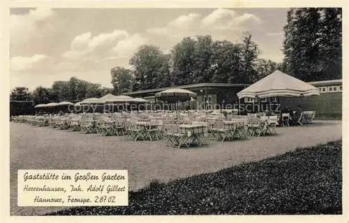 AK / Ansichtskarte Herrenhausen HANNOVER Gaststaette im Grossen Garten
