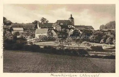 AK / Ansichtskarte Neunkirchen Odenwald Ansicht mit Kirche Gasthof Zum gruenen Baum