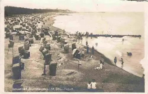 AK / Ansichtskarte BRUNSHAUPTEN KueHLUNGSBORN Ostseebad Strandleben