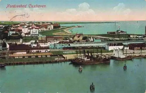AK / Ansichtskarte CUXHAVEN Nordseebad Panorama Hafen