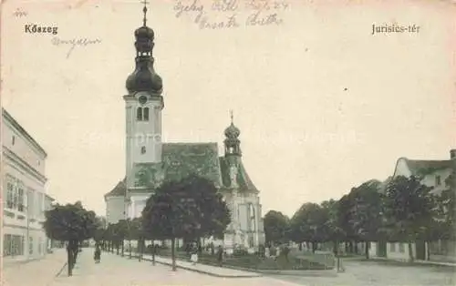 AK / Ansichtskarte Koeszeg HU Jurisics-tér Templom Kirche