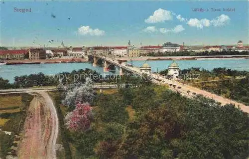 AK / Ansichtskarte SZEGED HU Látkép a Tisza hiddal Blick auf die Theiss-Bruecke