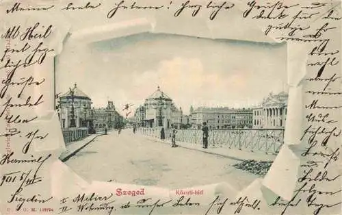 AK / Ansichtskarte SZEGED HU Koezuti-hid Bruecke